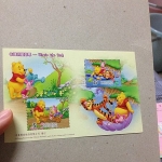 黑蜜馬◕‿◕95年 特488 卡通明星郵票-Winnie the Pooh 2全 小全張-2