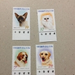 黑蜜馬◕‿◕95年 常124 寵物郵票(第2輯) 4全